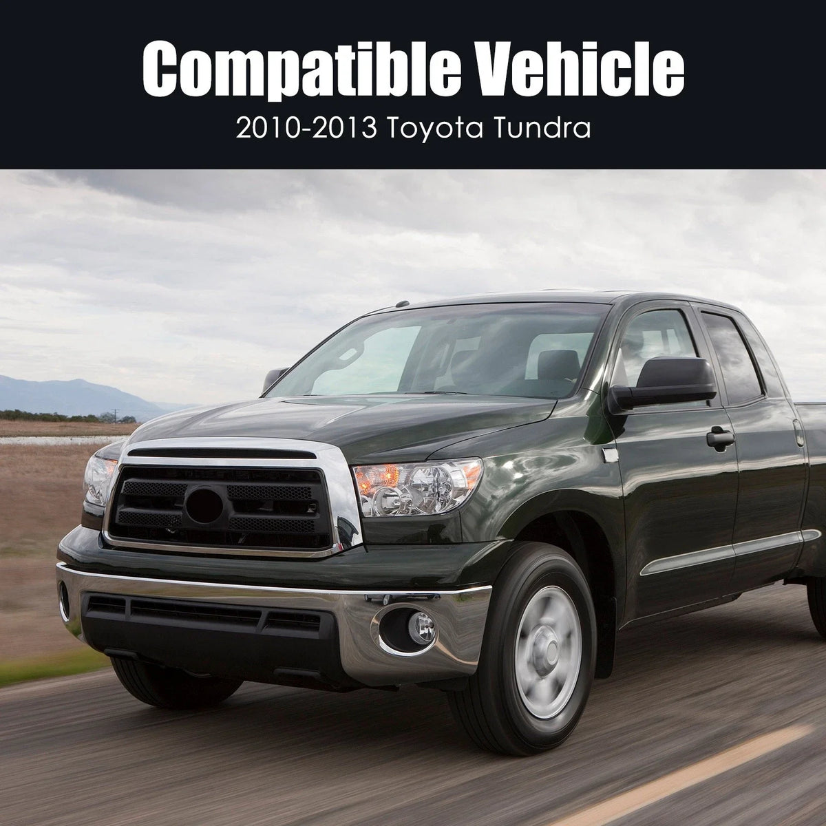 Chrome Steel Front Bumper Face Bar for Toyota Tundra (2007–2013)