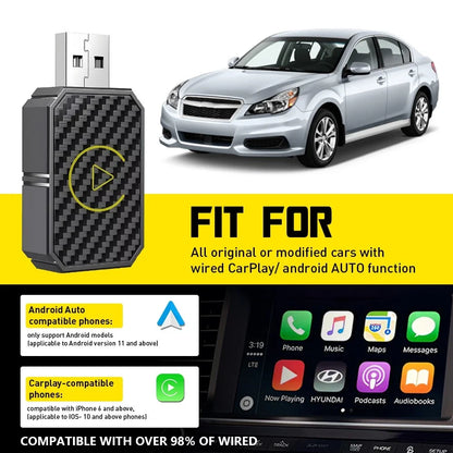 Wireless CarPlay Adapter for iPhone iOS Android (2020–2023)