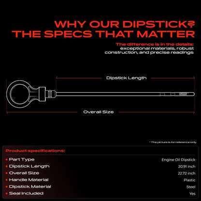 Engine Oil Dipstick for Audi A4 A4 Quattro (2005–2009) 06D115611A, 06D115611B