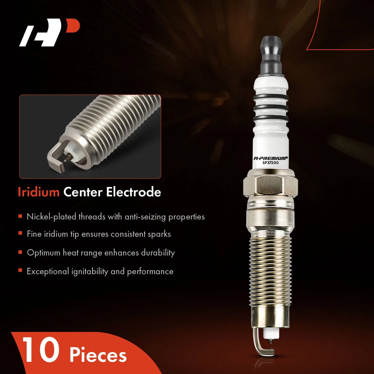 10x Iridium Platinum Spark Plugs for Ford F-250 Super Duty (2008–2010)