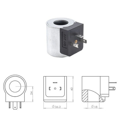 Hydraulic Solenoid Valve Coil for 18mm ID 40mm Height