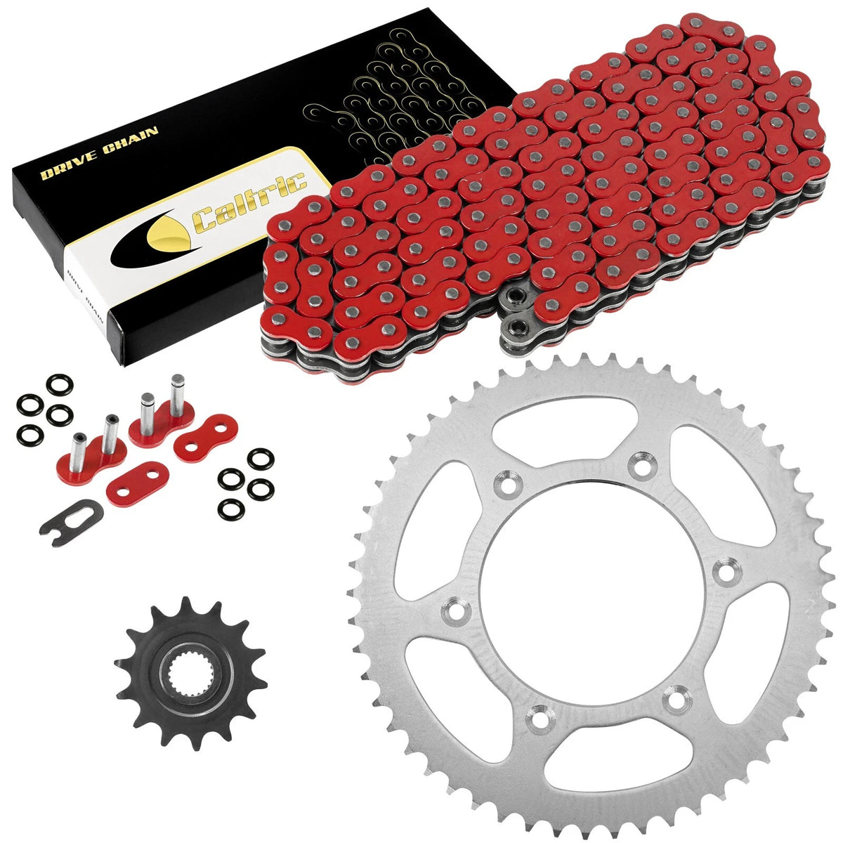 Red O-Ring Drive Chain & Sprocket Kit for Honda CRF250X (2004–2016) EG2557FS141XO