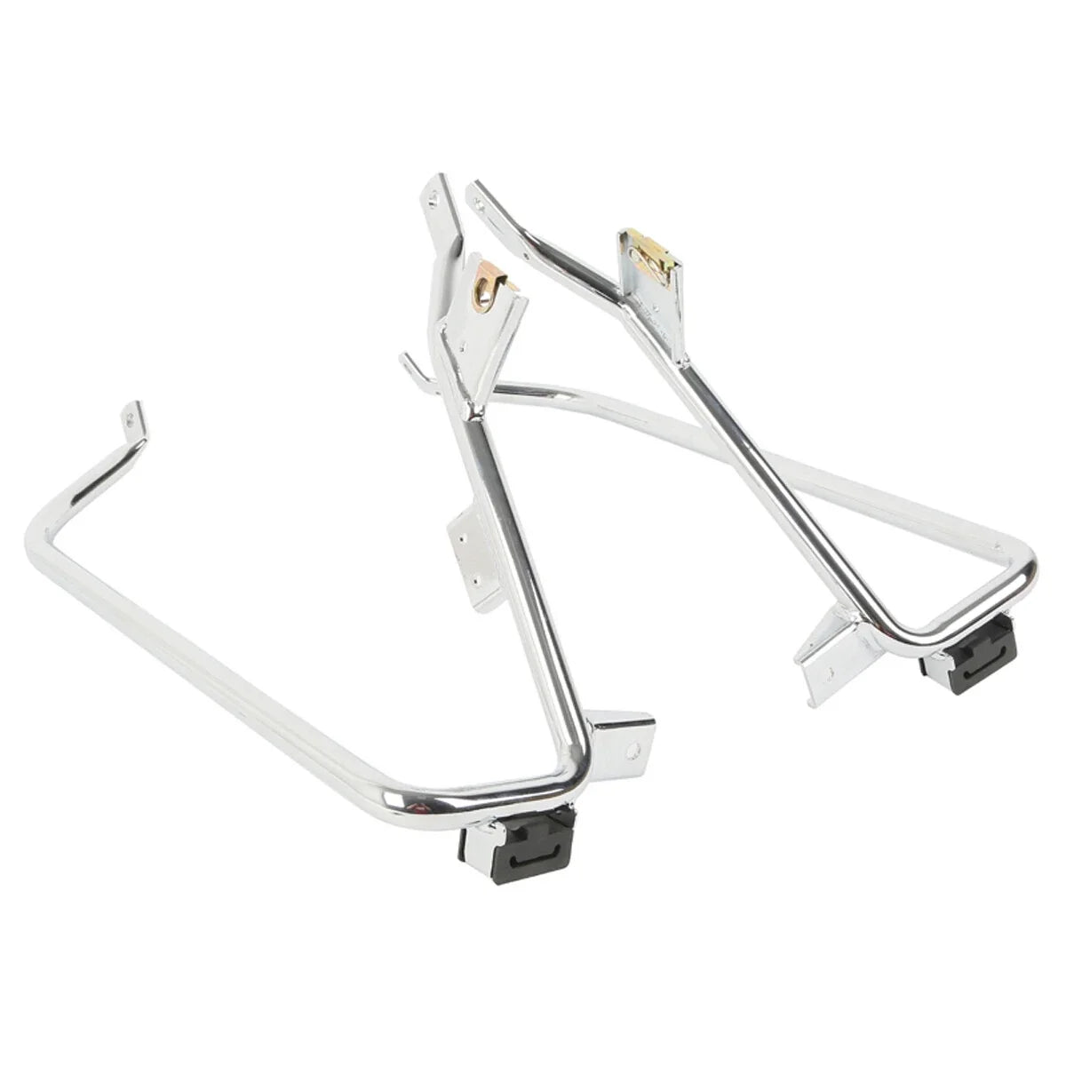 Chrome Saddlebag Support Bracket for Harley Touring Road King Glide (2009–2013)