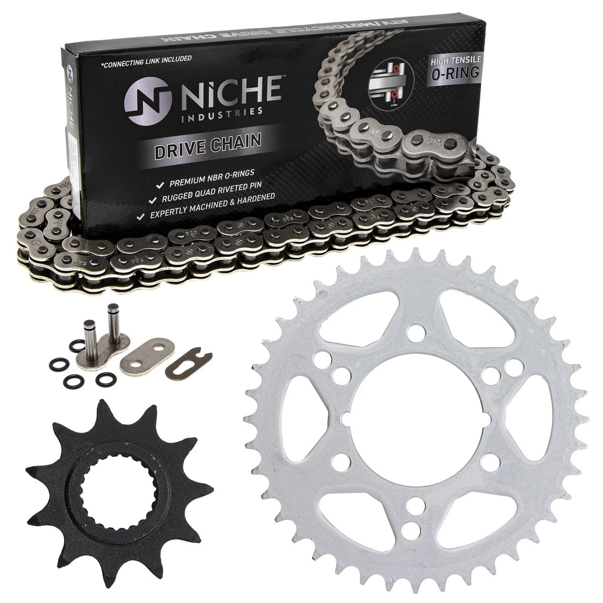 Sprocket Chain Set 11/40 Tooth 520 O-Ring for Polaris Trail Boss 330 325 (–) MK1004546, 519-KCS1018K-K001