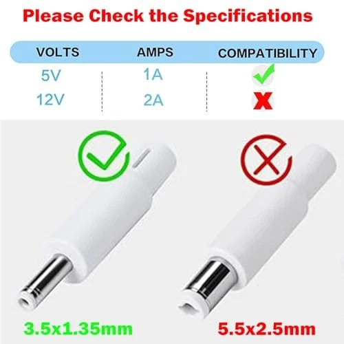 5V Power Cord for Hatch Rest Baby Sound Machine