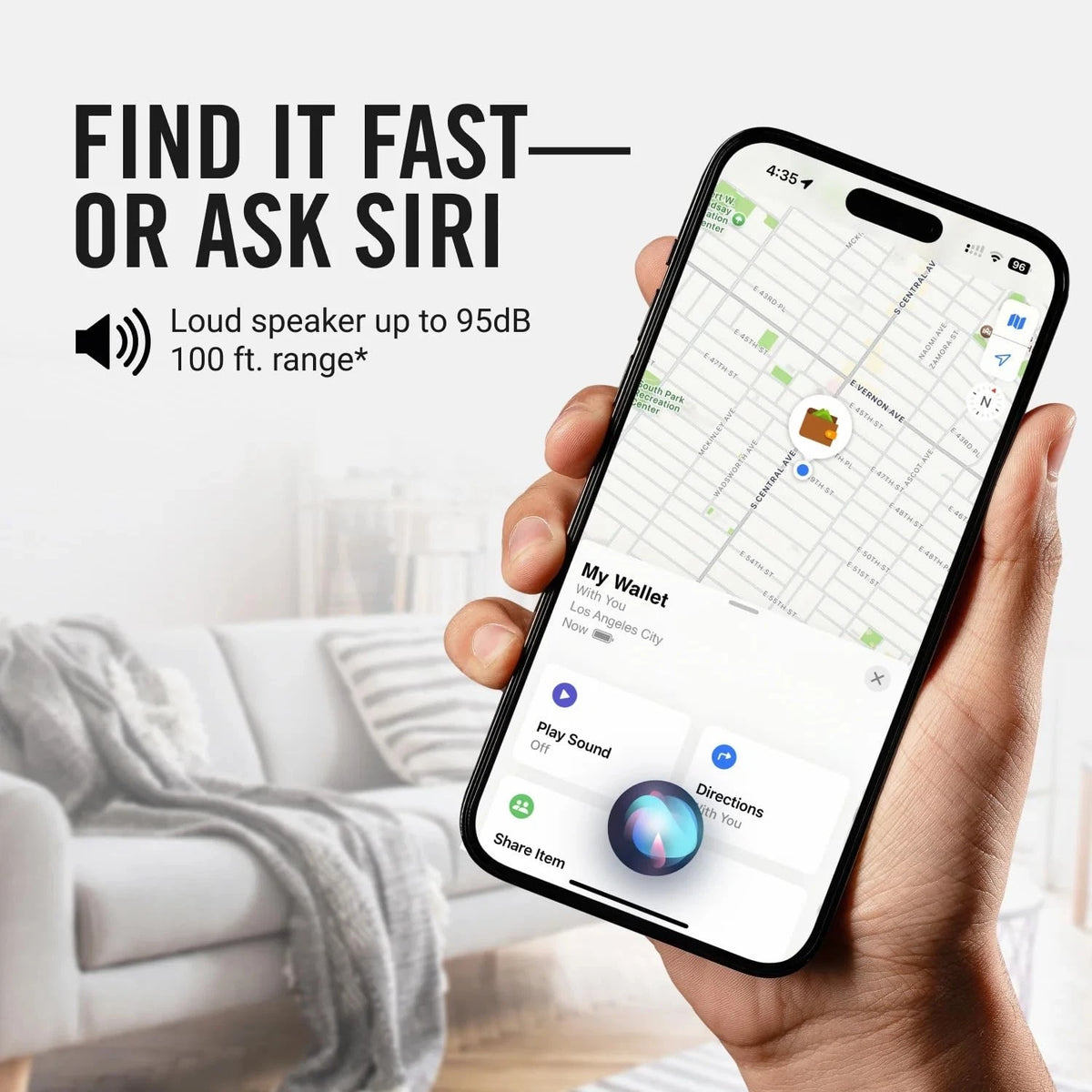 Ridge Wallet Tracker Card for Apple Find My (Compatible, Slim)