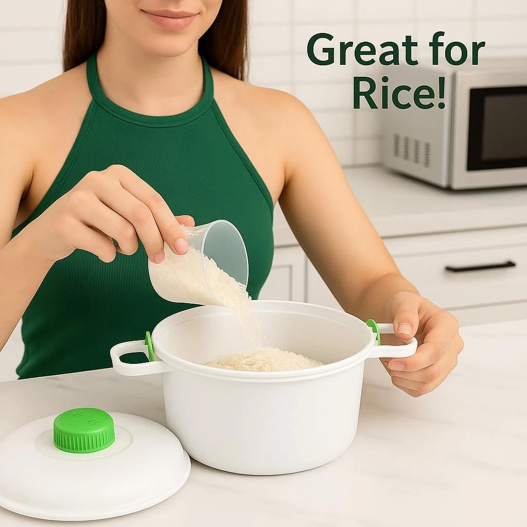 2.8L Microwave Pressure Cooker Steamer for Rice & White