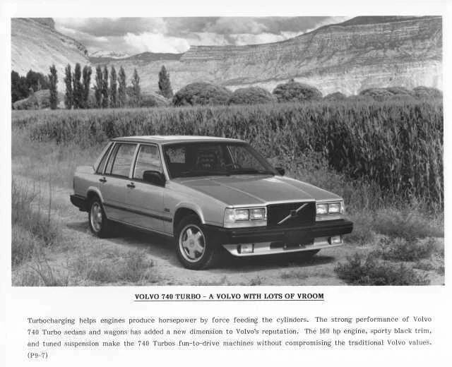 Press Photo for Volvo 740 Turbo (1989)
