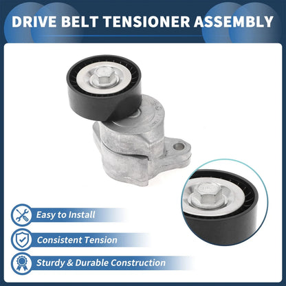 Belt Tensioner for Chrysler 200 (2015–2017) No. 04627742AA Metal 1 Pc