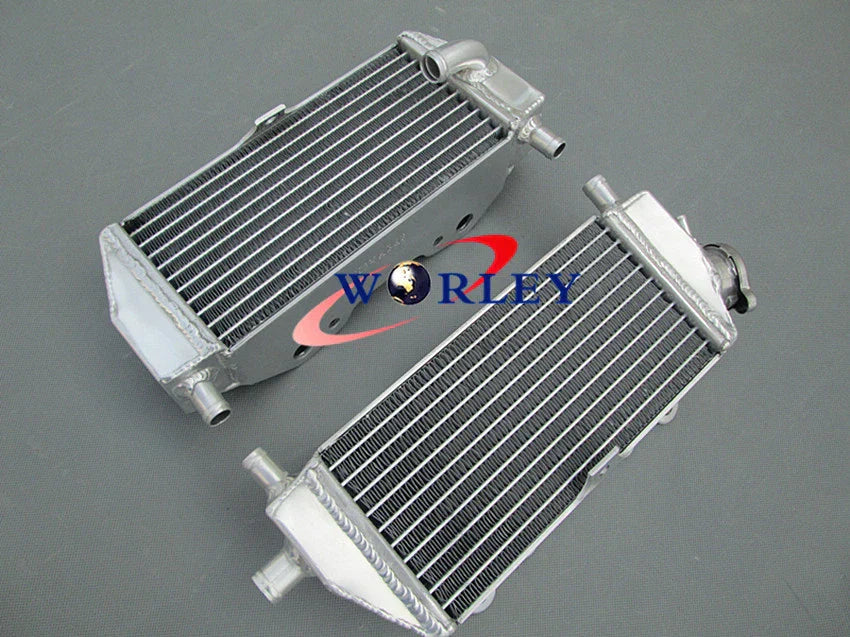 Aluminum Radiator & Black Hoses for Kawasaki KX125 KX 125 (1999-2002)