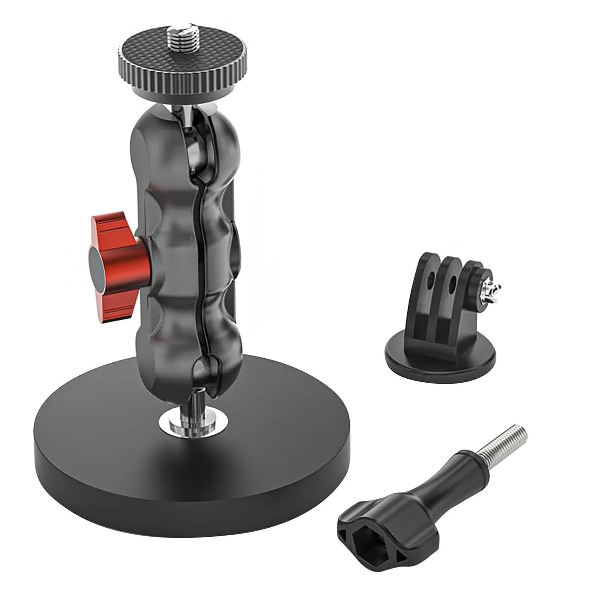 Aluminum Alloy Magnetic Suction Cup Mount for GoPro 13/12, DJI Osmo Action