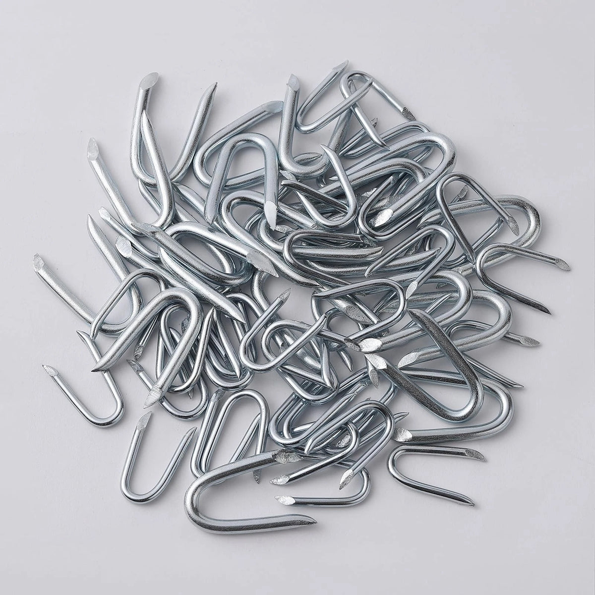 280PCS 1 Inch Fence Staples for Wire Fencing (U-Shaped, Silver)