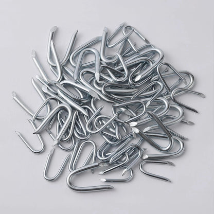 280PCS 1 Inch Fence Staples for Wire Fencing (U-Shaped, Silver)