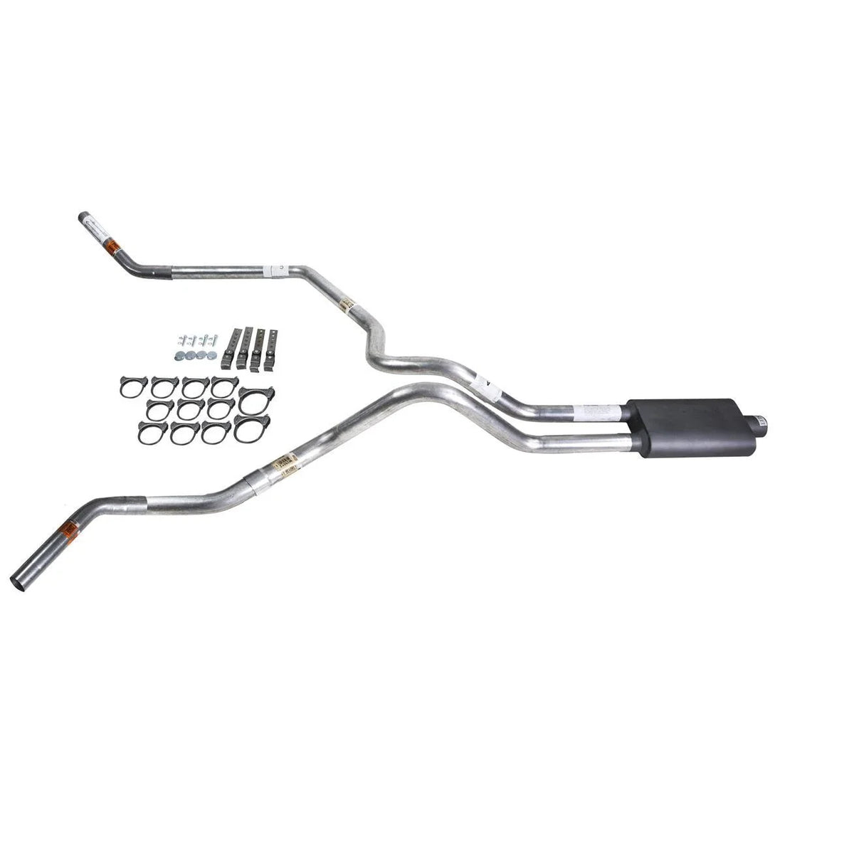 Dual Exhaust Pipe for Ram 1500 2500 3500 (2002–2003) - 2.5" Flowsound Muffler