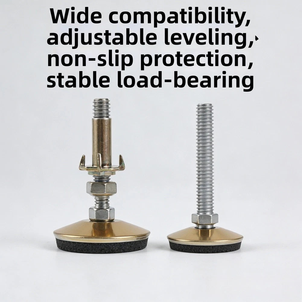 8pcs Adjustable Stainless Steel Gold Furniture Legs for Tables Chairs Desks