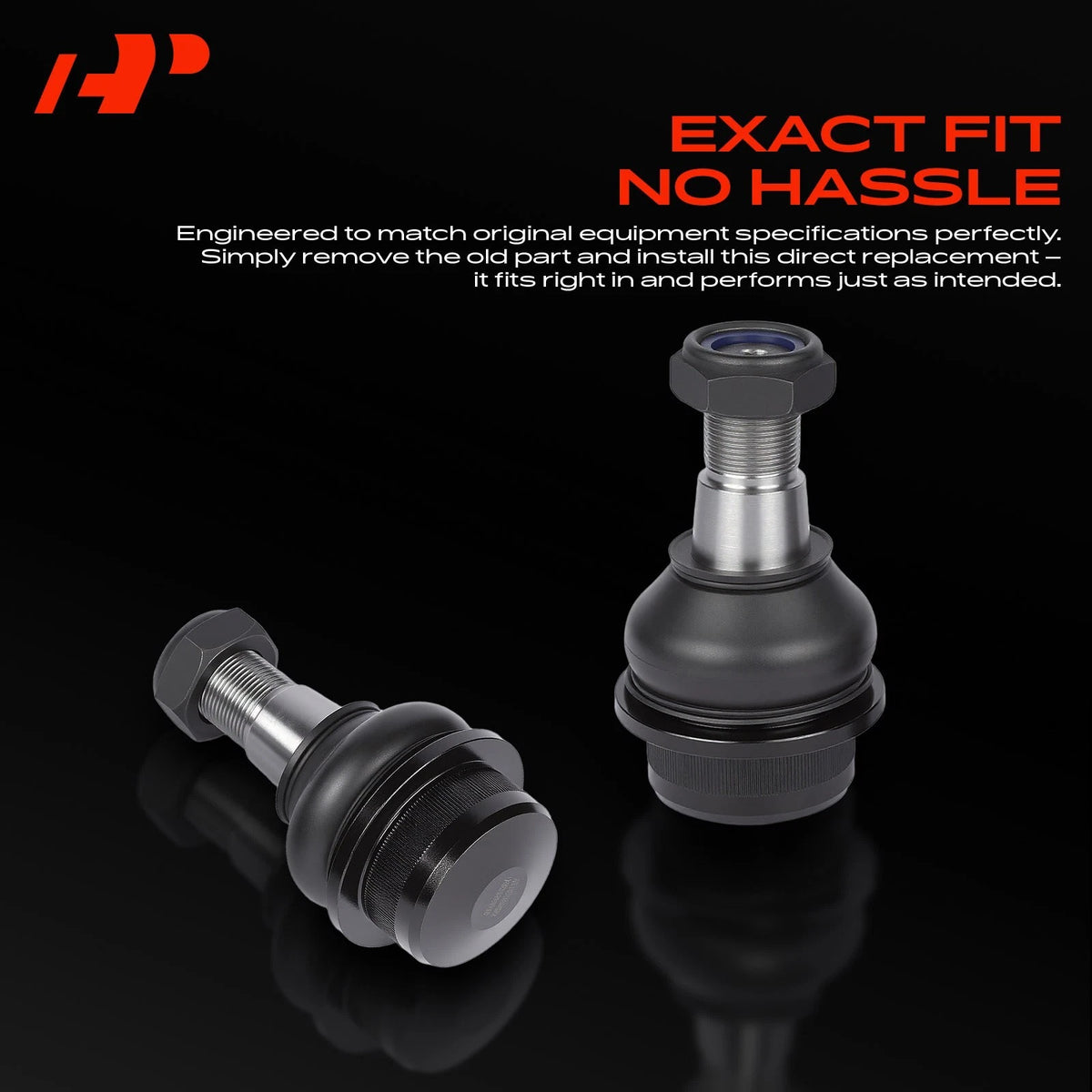 2X Ball Joint Kit Front Lower for Ram 4500 5500 (68034497AA, 68456973AA, GS25520)