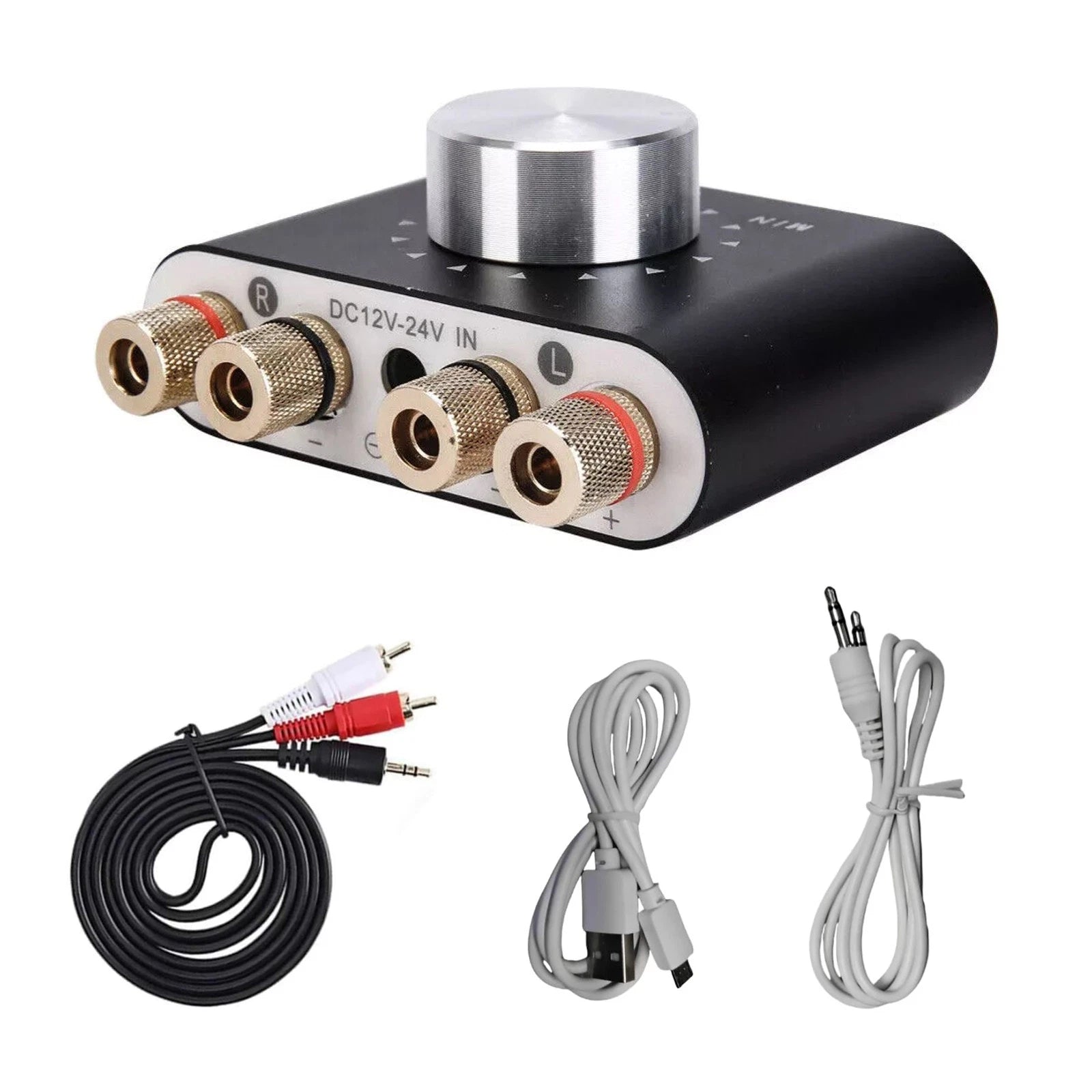 50W Mini Bluetooth 5.0 HiFi Stereo Power Amplifier for Car Home