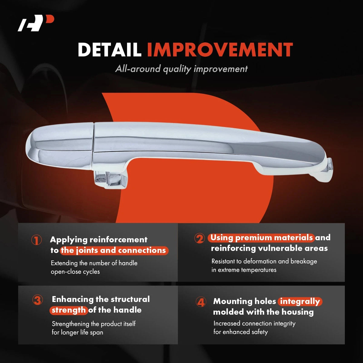 2X Exterior Door Handle for Toyota Camry RAV4 Corolla Scion (2002–2006)