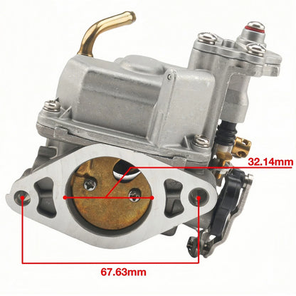 Carburetor Carb & Gasket for Tohatsu Mercury 9.8HP Outboard (3DP-03100-2)