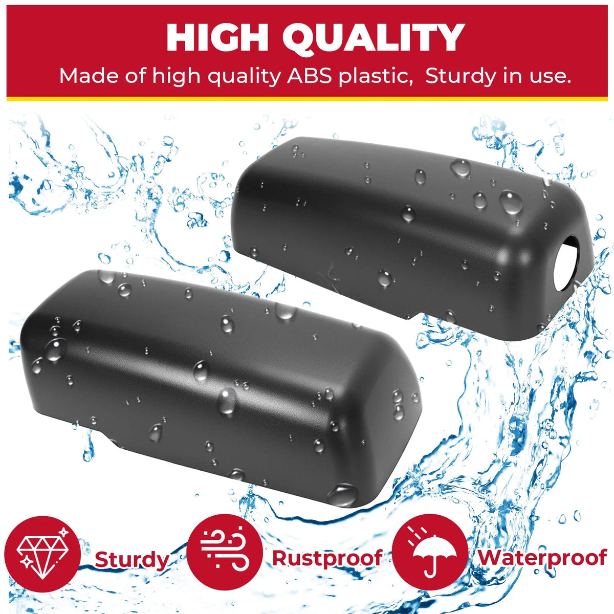 Pair Side View Mirror Cap Cover for Chevrolet GMC C4500 Kodiak Topkick (2003–2009)