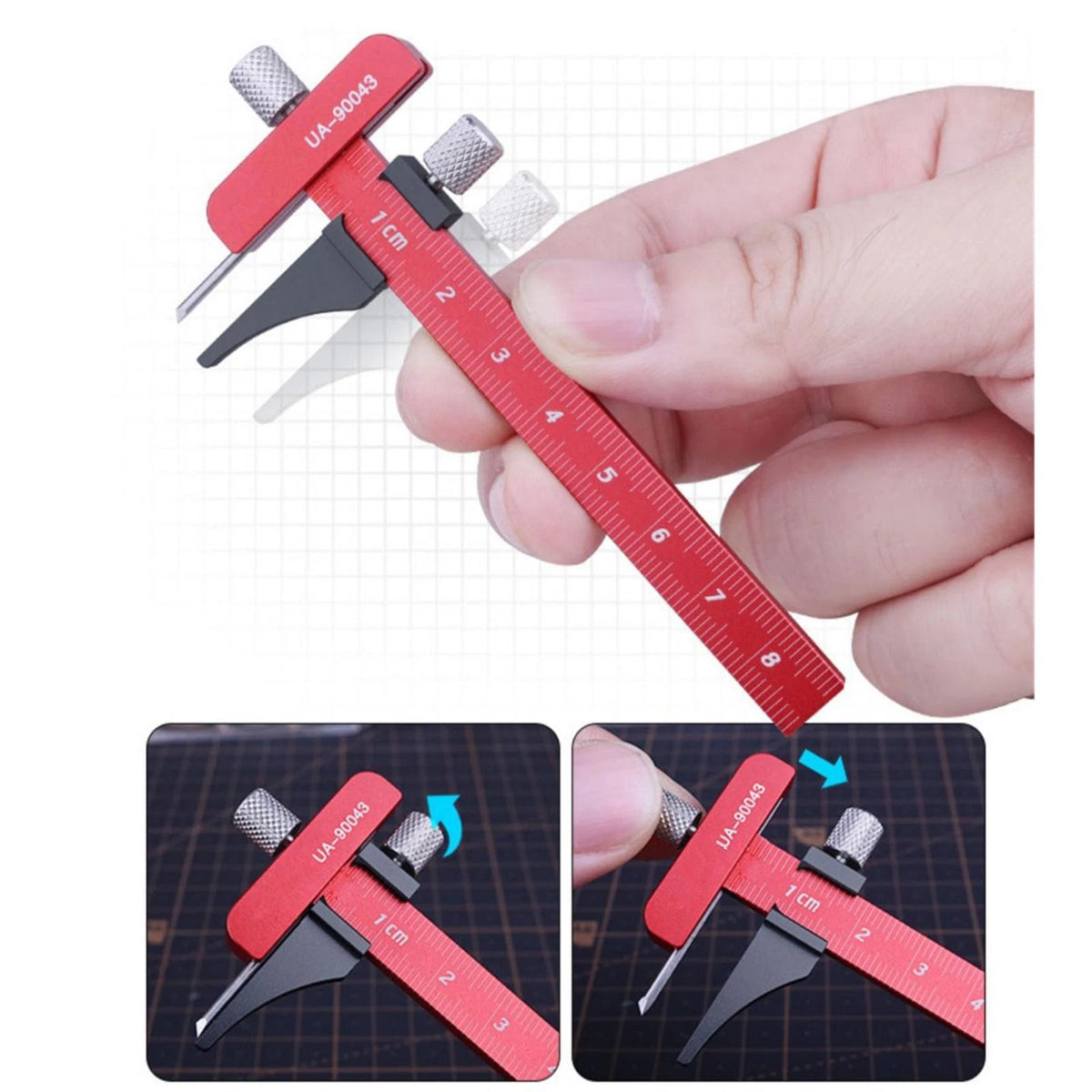 Equidistant Parallel Scriber Ruler for Gundam Building (Model Hobby Craft Tool)