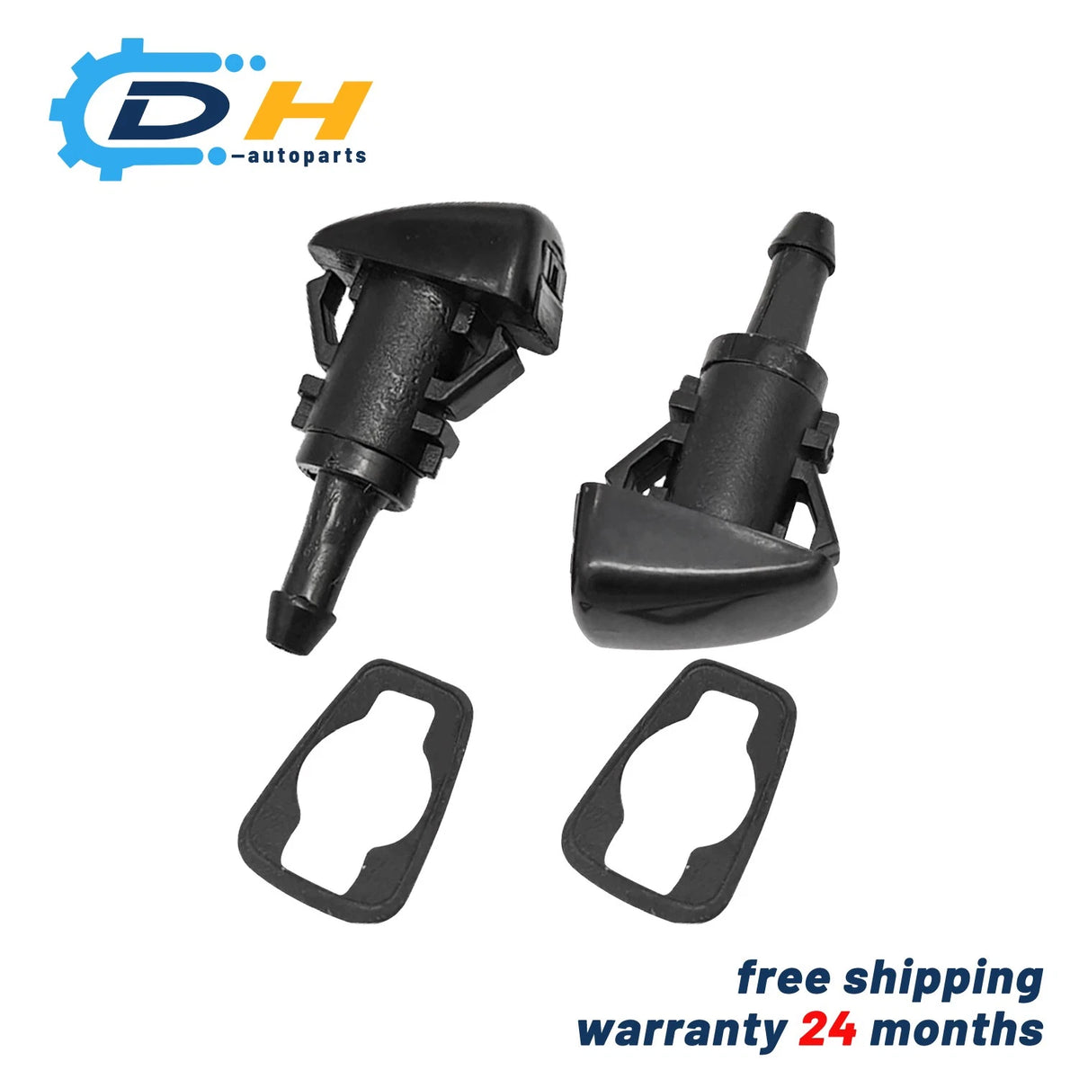 Pair Windshield Washer Nozzle Jet for Hyundai Kia (98630-3J000, 986303J000)