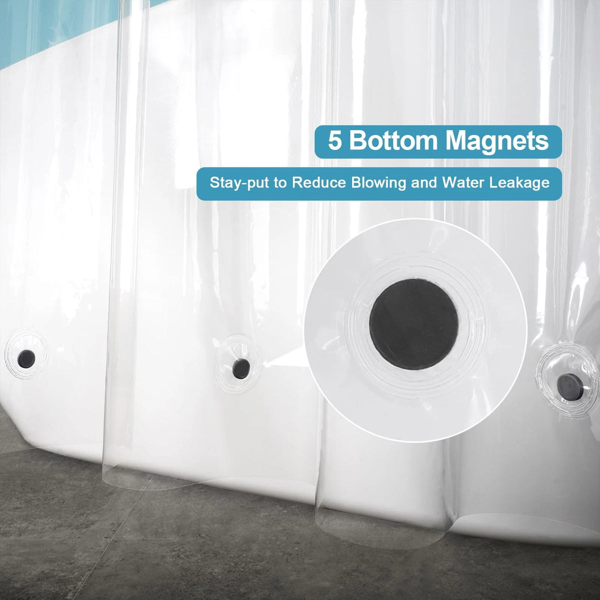 Clear Shower Curtain Liner for EurCross 9G (72"W x 78"L)