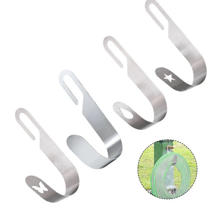 Stainless Steel Wall Mounted Hose Holder for Organized Outdoor Spaces