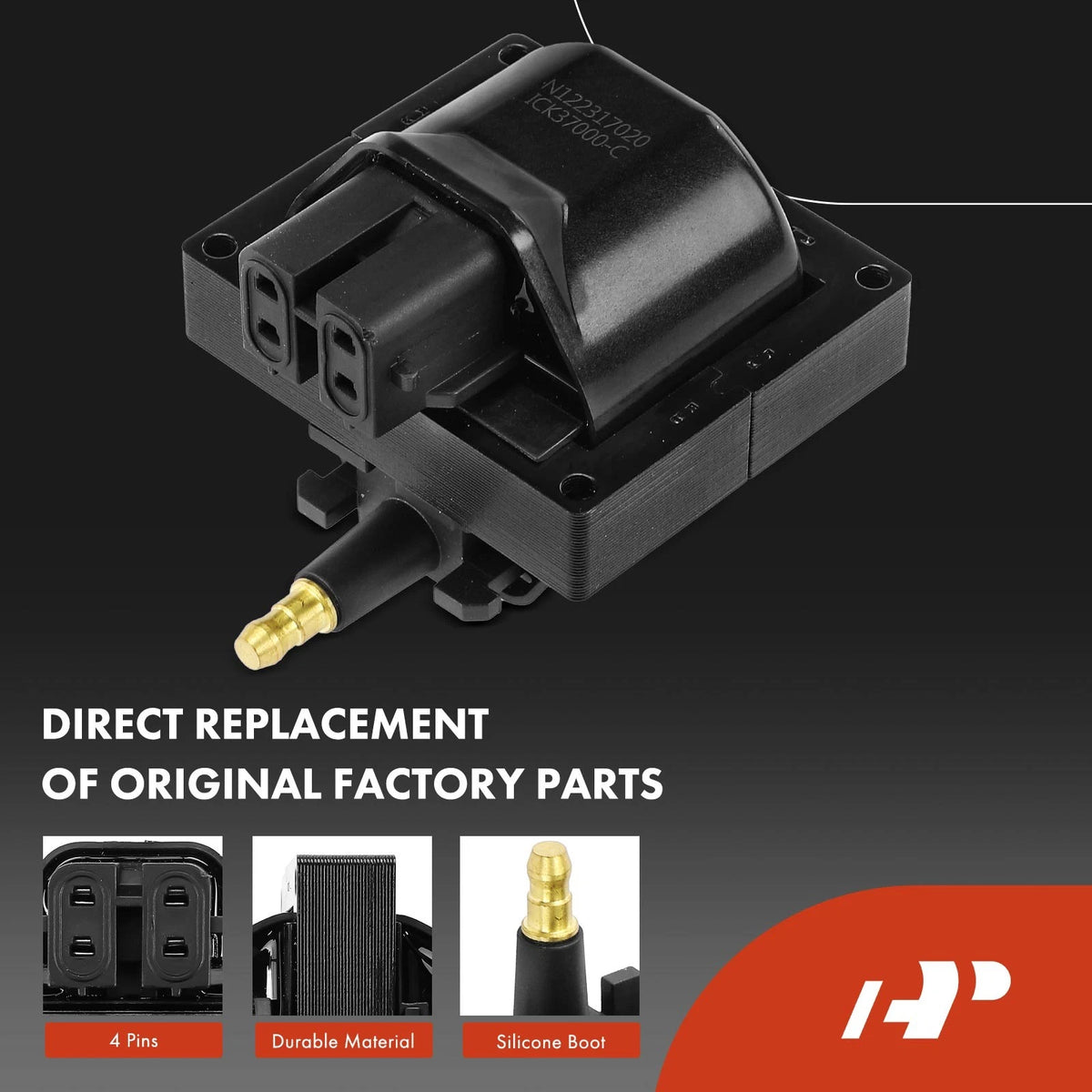 1x Ignition Coil & 8x Iridium Spark Plugs for GMC C1500 K2500 Yukon (1999–2006)
