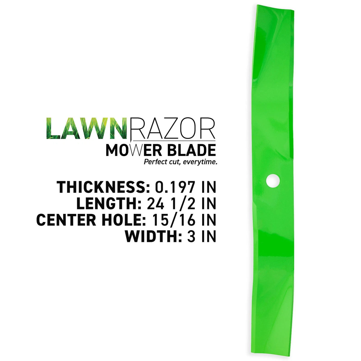 3X High Lift Blades for Exmark Lazer Z E S X Series (103-6383, 103-6383-S)