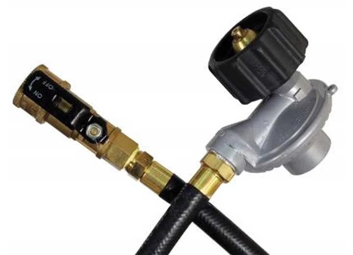 1/4" OEM RV Appliance Hose for RVs (72", QCCQ Gas Regulator End)