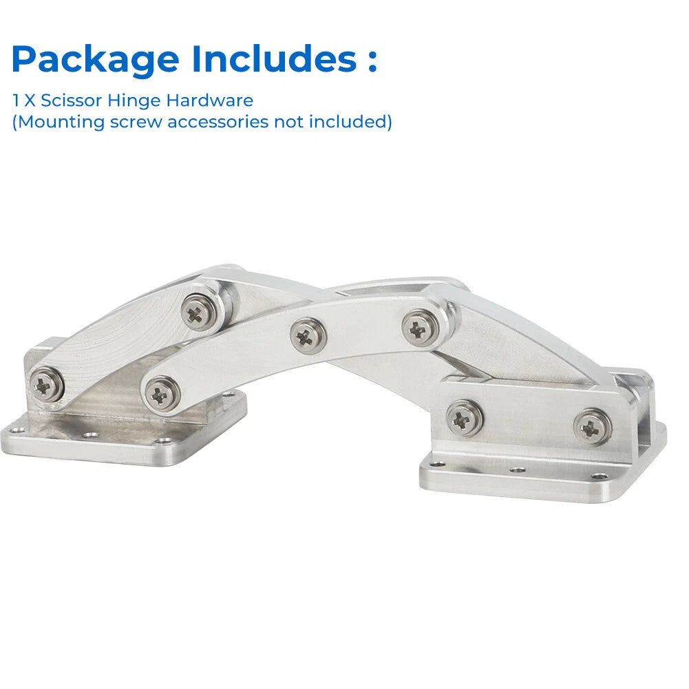 Large Hidden Scissor Hinge for Automotive Applications (6061 Aluminum)