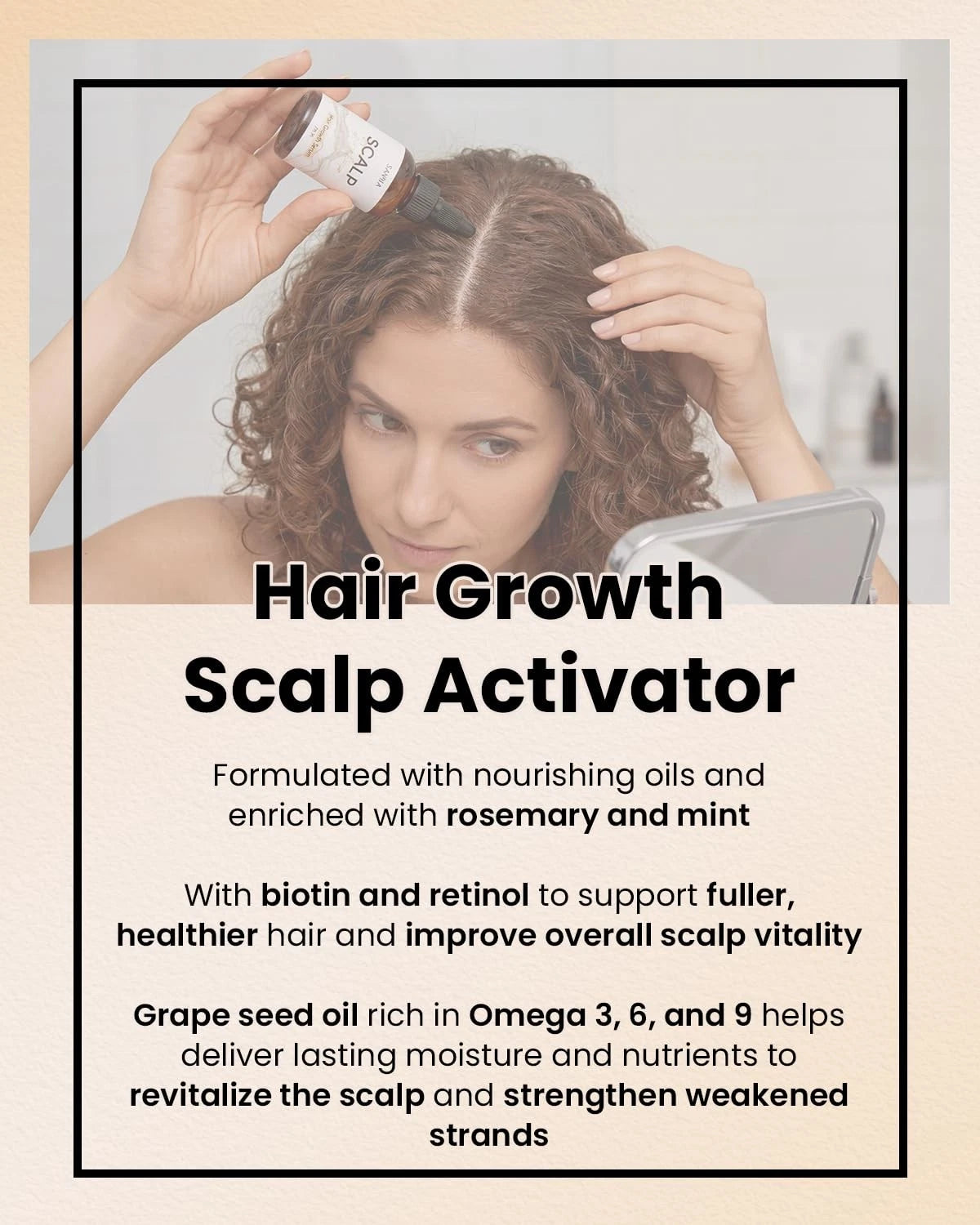 Sahha Hair Growth Oil Scalp Stimulator for Thinning (Pack of 1)
