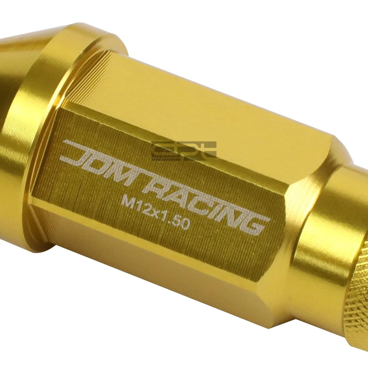 20X M12 X 1.5 Locking Lug Nut Set for Racing Wheels - Gold