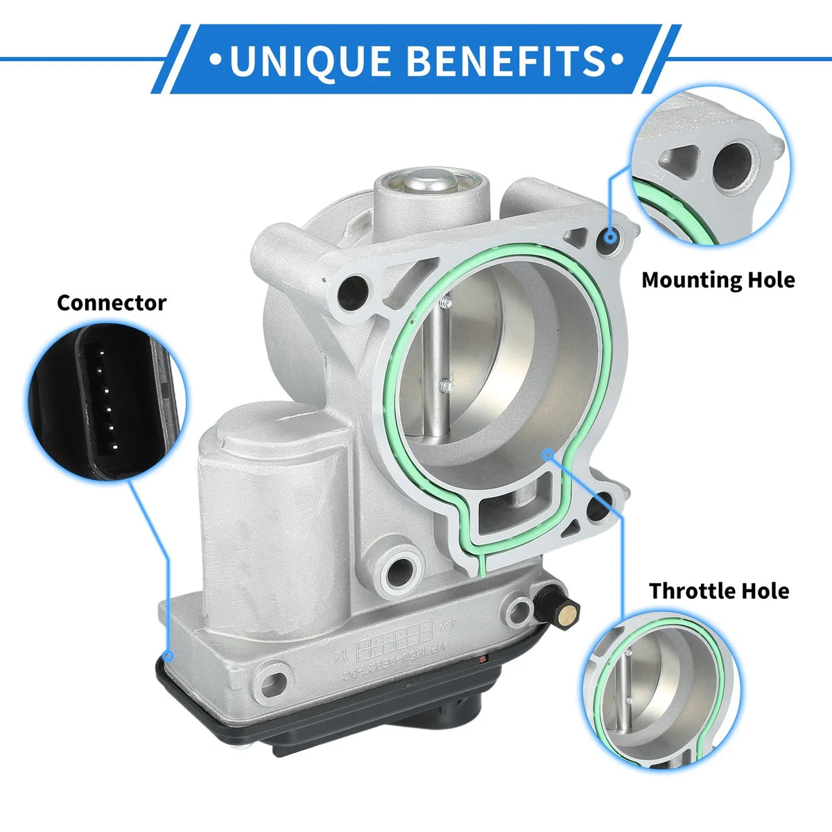 Throttle Body for Ford Fiesta Mk5 (2001–2010) No.4M5G-9F991-FA