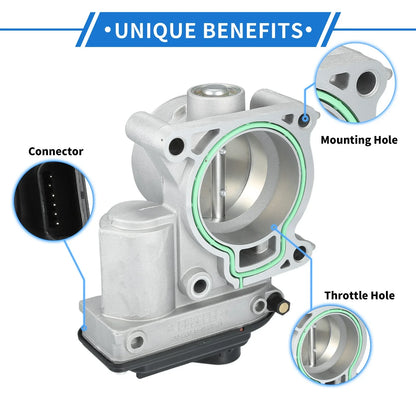 Throttle Body for Ford Fiesta Mk5 (2001–2010) No.4M5G-9F991-FA