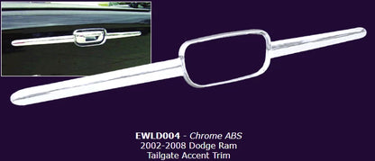 Chrome Tailgate Accent Molding for Dodge Ram (2002–2008) EWLD004