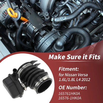 Engine Air Intake Hose for Nissan Versa 1.6L/1.8L L4 (2012) No. 165761HK0A