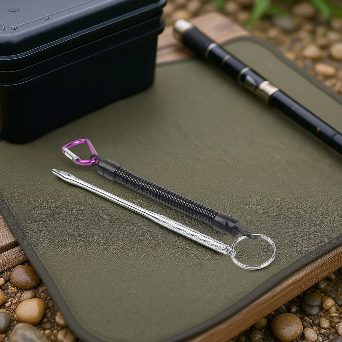 Stainless Steel Fish Hook Remover with Hand Rope Portable Tool