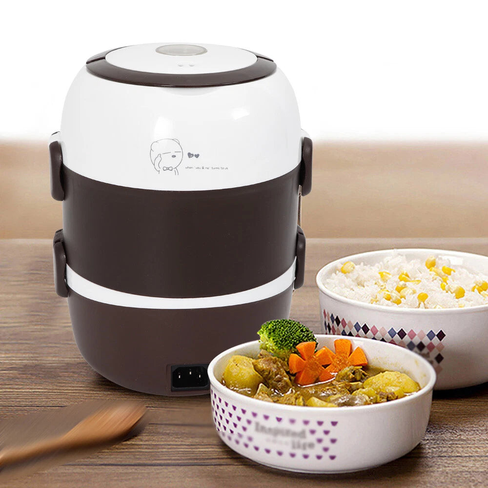 2L Electric Heating Lunch Box for Car Office Food Warmer