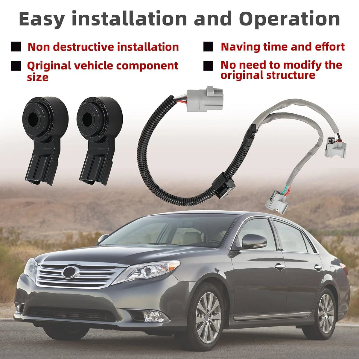 2X Knock Sensor for Toyota Lexus (89615-06010, 89615-20090, 89615-BZ030)