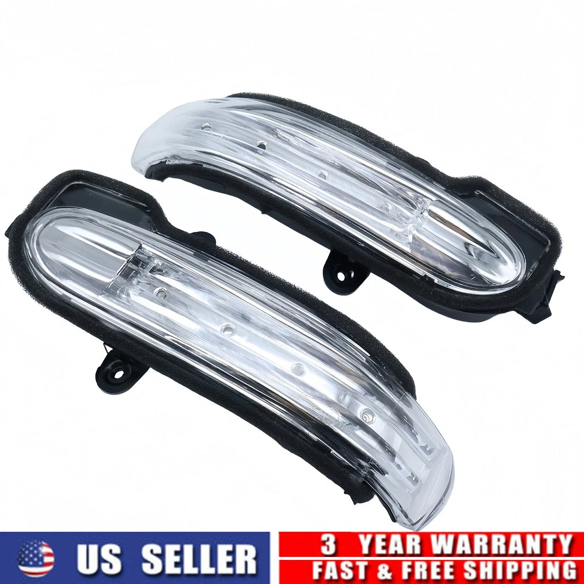 Smoke LED Side Mirror Turn Signal Light for Mercedes C-Class W203 C203 (2000–2007)