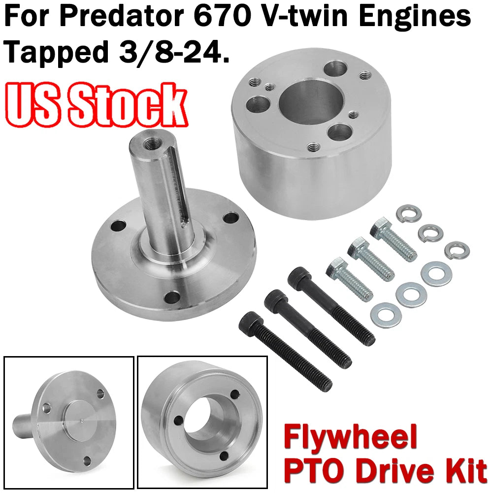 Flywheel PTO Drive Kit Shaft for Predator 670 V-twin Engines