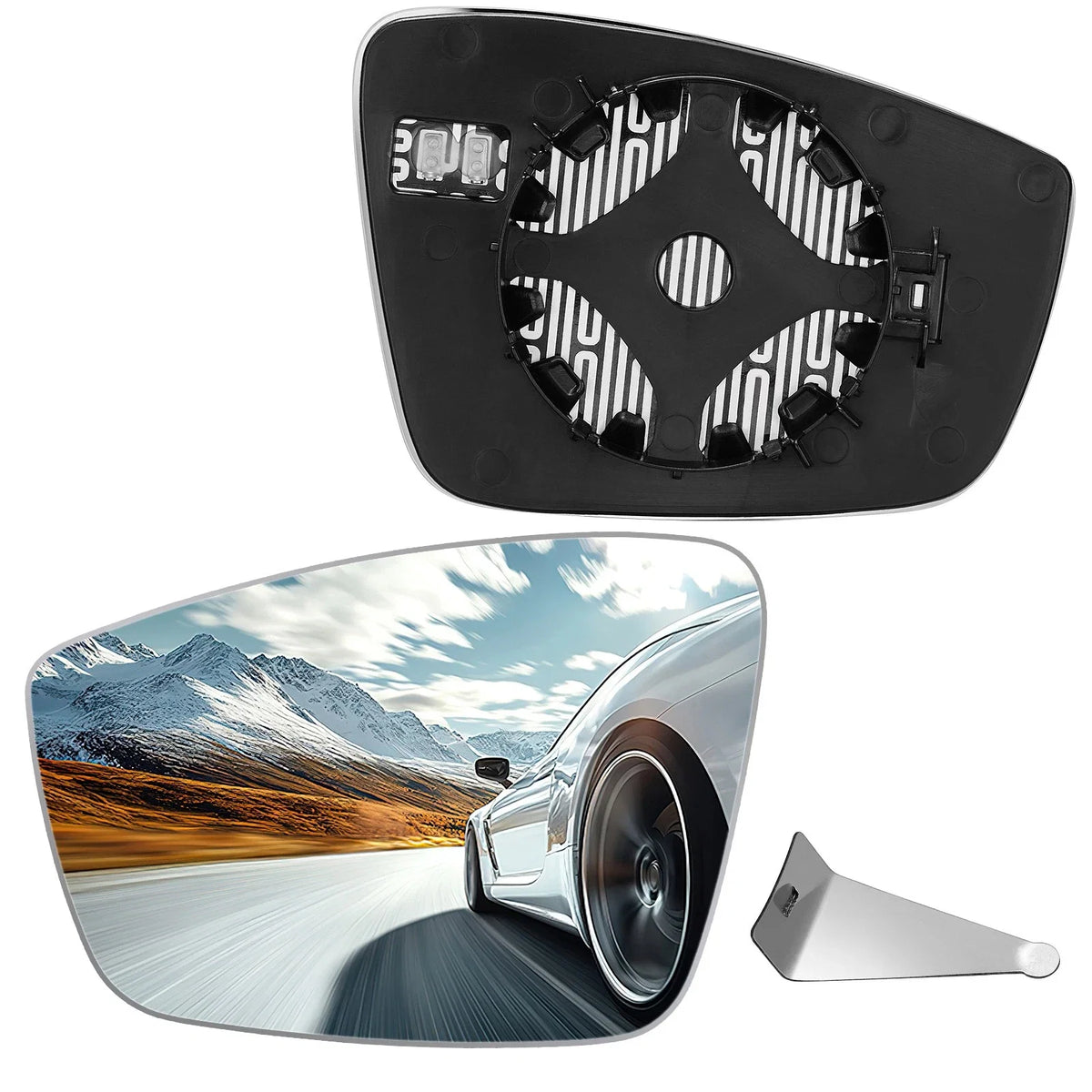 Side Mirror Glass for VW Passat (2012–2015) Power Heated Left 561857522A