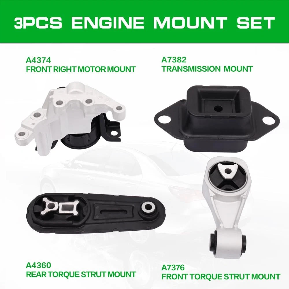 Set of 4 Engine Motor Transmission Mounts for Sentra (2013–2019)