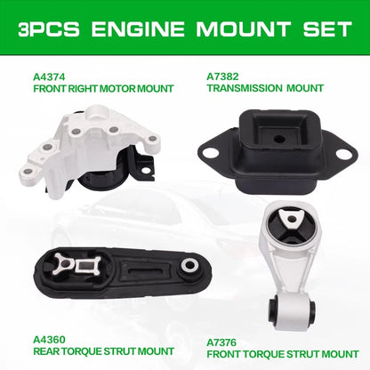 Set of 4 Engine Motor Transmission Mounts for Sentra (2013–2019)