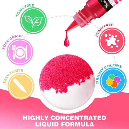 20 Colors Soap Dye for Bath Bombs (Skin Safe)