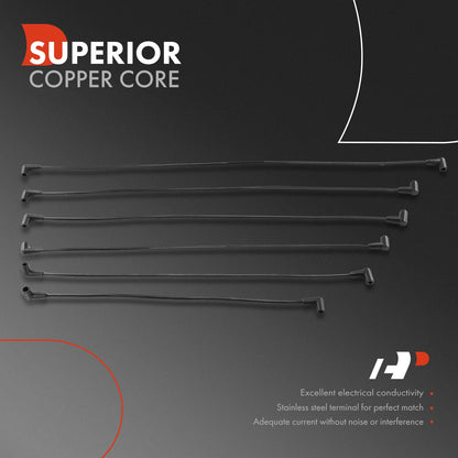 6X Spark Plug Wire Set for Chevy Camaro Pontiac Firebird V6 (1995–1999) 12173403, 12192355, 7660