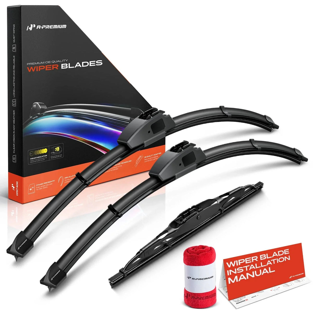 Set of 3 Wiper Blades for Mitsubishi Outlander Sport