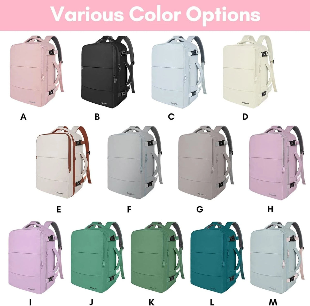 Travel Backpack for Women - Carry On Amourpink